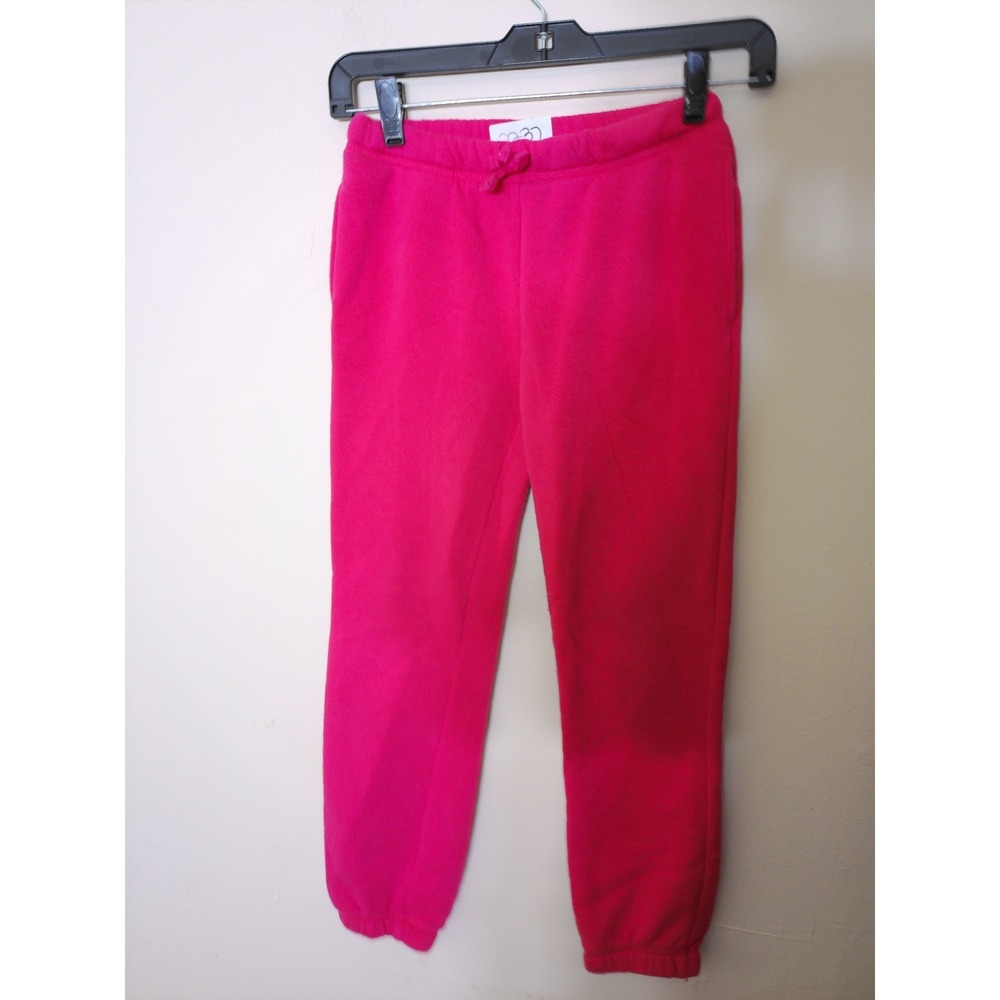 Art Class Jogger Pants Girls M 8-10 Pink Fleece Elastic Waist Tapered Casual